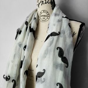 Free with purchase! Mustache Scarf